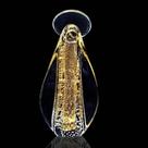 Enfeite em Murano com Ouro 24k Imagem Santa Nossa Senhora