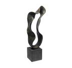 Enfeite Escultura Abstrata Arte Moderna Preta Luxo Enfeite Escultura Abstrata Arte Moderna Preta Luxo