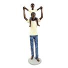 Enfeite Estátua Pai E Filho No Ombro 28x6x6cm Decorativo - INIGUAL Enfeite Estátua Pai E Filho No Ombro 28x6x6cm Decorativo - INIGUAL