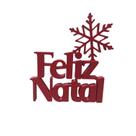 Enfeite Feliz Natal 3D Ornamento Natalino em PLA Decoração para Casa e Árvore
