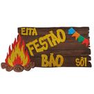 Enfeite festa junina painel glitter Eita festão bão sô painel EVA