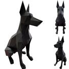Enfeite Geométrico Low Poly De Cachorro Doberman 20cm Enfeite Geométrico Low Poly De Cachorro Doberman 20cm