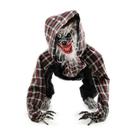 Enfeite Halloween Assustador Lobo Mau Com Som e Movimento