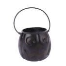 Enfeite Halloween Balde de Abobora 7,5cm Preto