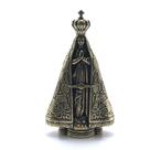 Enfeite Imagem Nossa Senhora Aparecida Metal Dourado 9cm Enfeite Imagem Nossa Senhora Aparecida Metal Dourado 9cm