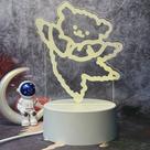 Enfeite infantil Night Light Creative Kuromi 3D com tensão de 5V Enfeite infantil Night Light Creative Kuromi 3D com tensão de 5V