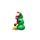 Enfeite Inflável Papai Noel Escalando Árvore Natal Gigante
