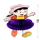 Enfeite Junino de Papel Menina com Saia Rodada Decoração para Festas Juninas Enfeite Junino de Papel Menina com Saia Rodada Decoração para Festas Juninas