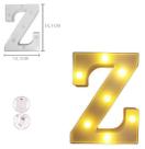 Enfeite luminoso letra z de plástico Enfeite luminoso letra z de plástico