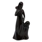 Enfeite Mae Bebe Porcelana Preto Onyx Trade 16,5cm
