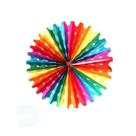 Enfeite Margarida em Papel Colorido - Formato Leque Junino - 40 cm - 1 Unidade