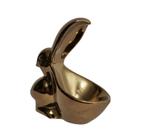 Enfeite Marreco Dourado Decorativo Belissimo Formosa