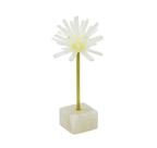 Enfeite Menor Decorativo Base Metal Dourado c Coral
