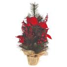Enfeite Mesa Arvore Pinhas Berries 63 cm natal Magizi