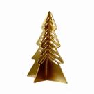 Enfeite Mini Árvore Dourado Metal Natal 15cm