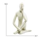 Enfeite Mulher Yoga de Ceramica para Decoracão