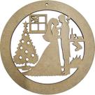 Enfeite Natal 20x20cm Casal Pombo Lareira Pendurar Arvore