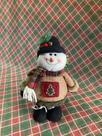 Enfeite Natal boneco neve em pé 28 cm