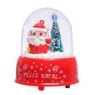 Enfeite Natal Globo De Flocos Neve Com Som Papai Noel - zein