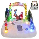 Enfeite Natal Natalino Papai Noel Som LED Movimento Parquinho Gangorra Arvore Decoraçao Festa Fim de Ano Enfeite Natal Natalino Papai Noel Som LED Movimento Parquinho Gangorra Arvore Decoraçao Festa Fim de Ano