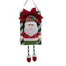 Enfeite Natal Placa Papai Noel 53cm c/ Pernas Magizi Enfeite Natal Placa Papai Noel 53cm c/ Pernas Magizi