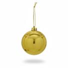 Enfeite Natalino Bola Dourada Liso 12cm Brilhante Premium