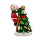 Enfeite Natalino Ceramica Boneco de Neve Na Arvore