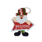 Enfeite Natalino De Porta De Papai Noel Com Plaquinha