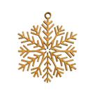 Enfeite Natalino Floco de Neve 6x5,5 Mdf Madeira Laser