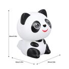Enfeite ornamento de energia solar panda escultura acenando decorativa
