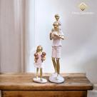 Enfeite Pai Filho Filha Decoração Família Moderna Em Gesso - AVB DECOR