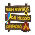 Enfeite Painel Festa Junina Eva Bem Vindo Ao Nosso Arraiá