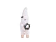Enfeite papai noel branco 46x17x18cm Enfeite papai noel branco 46x17x18cm