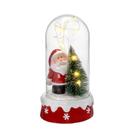 Enfeite papai noel com luz na cupula