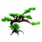 Enfeite para aquário tronco com planta artificial estilo Bonsai Medio 30cm VigoAr