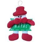 Enfeite para Arvore de Natal ou Porta Pendente Festas Decoração Casa com Placa Feliz Natal Apartamento