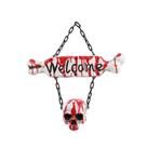 Enfeite para Porta Halloween - Placa Sangrenta "Welcome" - 1 unidade - Cromus - Rizzo