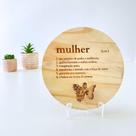 Enfeite Para Sala Itens De Decoração Com Quadro Decorativo Em Pinos Frase Mulher