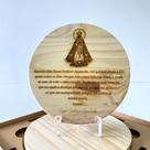 Enfeite Para Sala Quadro Decorativo de Madeira Pinos Nossa Senhora Aparecida
