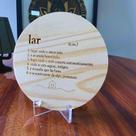 Enfeite Para Sala Quadro Decorativo Sala de Pinos Mensagem Lar