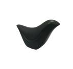 Enfeite Passaro Decorativo Ceramica Preto Luxo