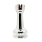 Enfeite Peça de Xadrez em Porcelana Prata Torre 12cm Enfeite Peça de Xadrez em Porcelana Prata Torre 12cm