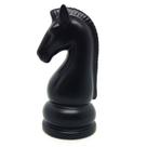 Enfeite Peça de Xadrez em Porcelana Preta Cavalo 12cm