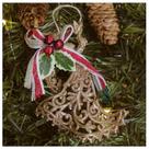 Enfeite Pendente árvore Natal Anjo Dourado 12,5cm
