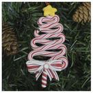 Enfeite Pendente Para Árvore De Natal Pinheirinho Rosa 13,5cm Enfeite Pendente Para Árvore De Natal Pinheirinho Rosa 13,5cm