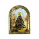 Enfeite Placa Nossa Senhora Aparecida 9x6.5cm