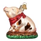 Enfeite Porquinho de Natal do Velho Mundo em The Puddle Pink