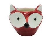 Enfeite Porta Joias Vaso Raposa De Porcelana 10x9x8cm Enfeite Porta Joias Vaso Raposa De Porcelana 10x9x8cm
