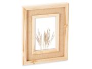Enfeite Porta Retrato Memory Board 10x15 Parede Vertical Horizontal Mesa Família MDF Com Rattan Sala