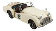 Enfeite Retrô Miniatura Carro Branco Antigo Conversível